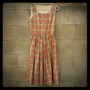 Pinup plaid dress Small